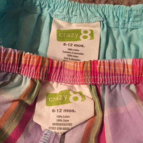 Adorable Teal & Plaid Crazy 8 Set - Picture 4 of 4